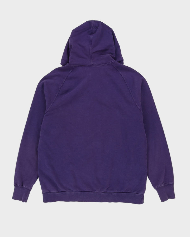 Lacoste Purple Hoodie With Spell Out - L
