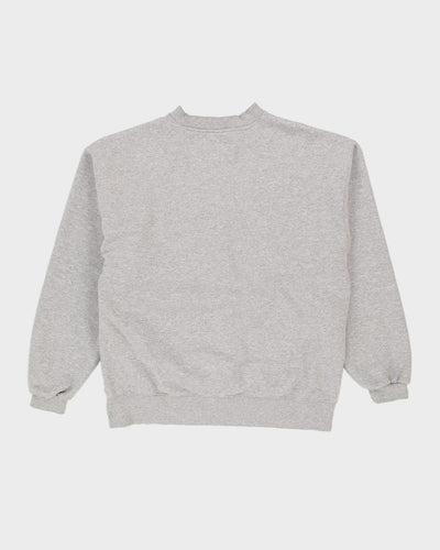 00s Nike Penn State University Grey Sweatshirt With Embroidered Logo - M