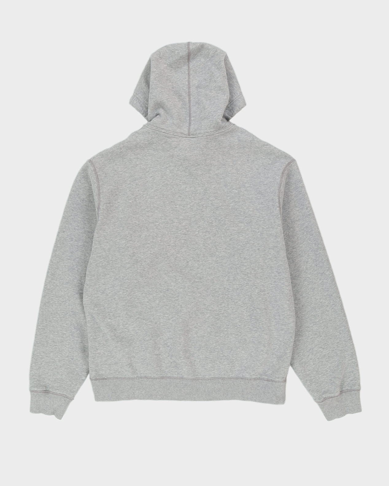 00s Nike Grey Embroidered Hoodie - L