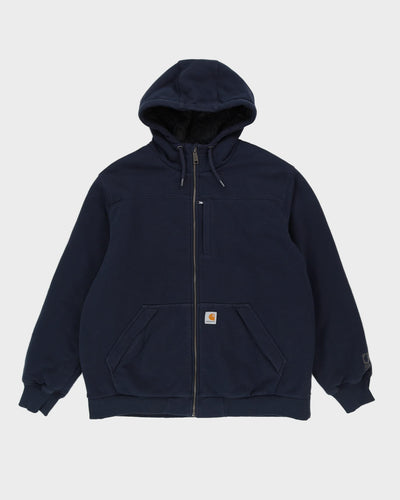 Carhartt Blue Heavy Weight Zip Up Hoodie - XL