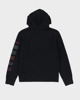 00s Jordan Black Hoodie With Embroidered Logos - S