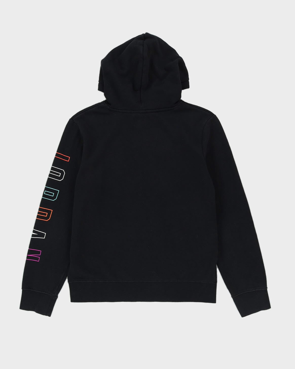 00s Jordan Black Hoodie With Embroidered Logos - S