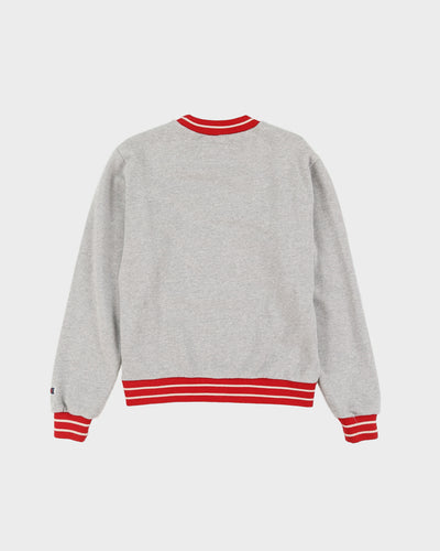 Champion Grey Embroidered Sweatshirt - S
