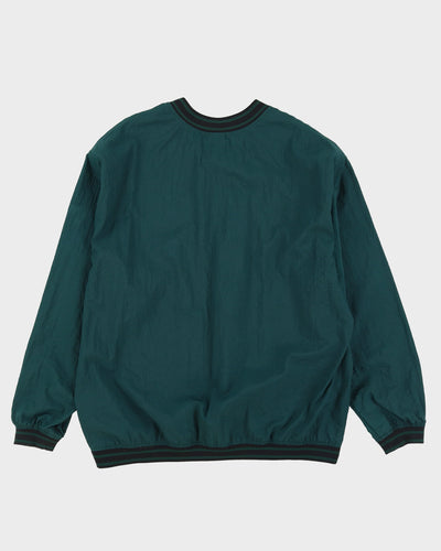 Vintage 90s Nike Green V Neck Sweat - XL