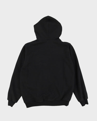 Y2K 00s Avirex Black Embroidery Zip Up Hoodie - M