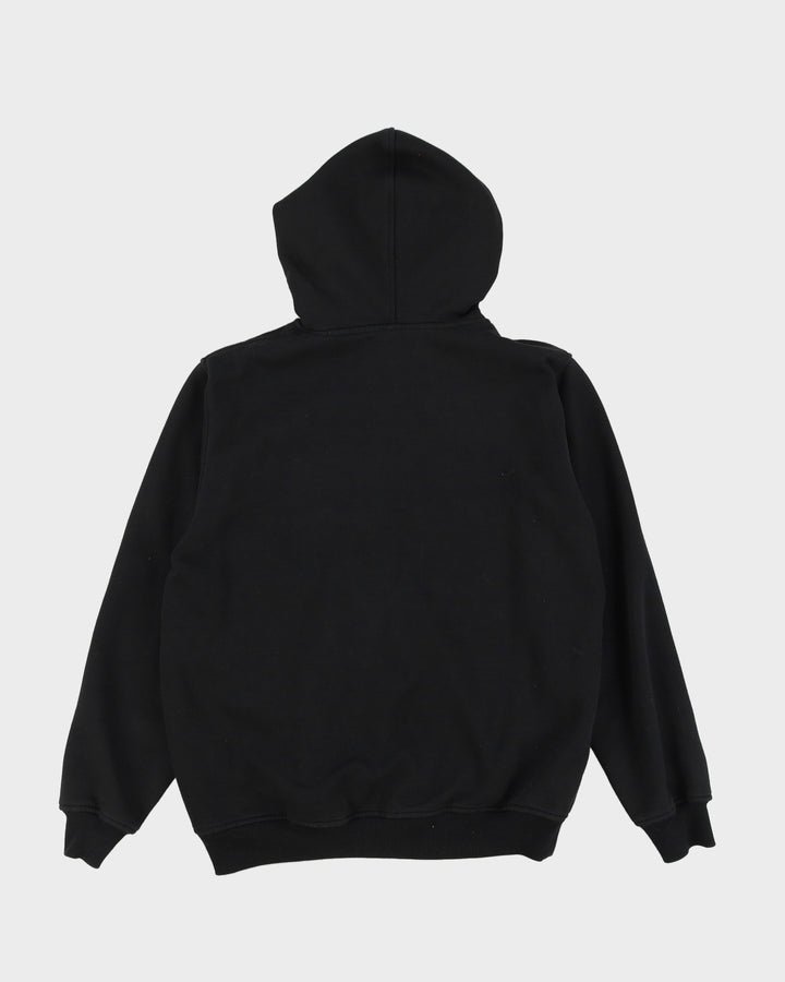 Y2K 00s Avirex Black Embroidery Zip Up Hoodie - M