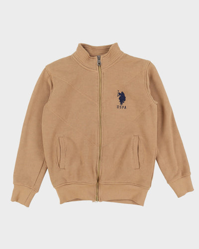 U.S POLO ASSN. Beige Zip Up Sweat - M
