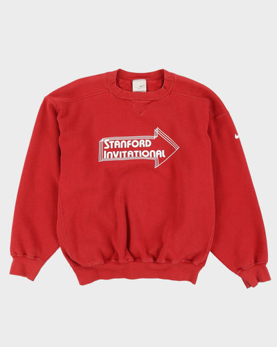 00s Nike Stanford Invitational Marathon Burgundy Sweatshirt - M