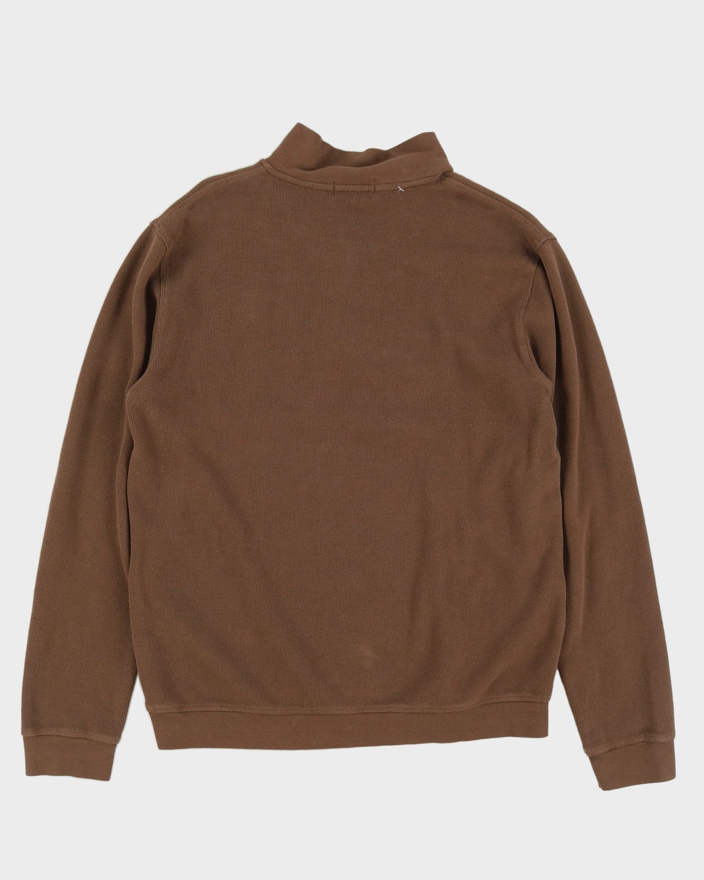 Ralph Lauren Brown Quarter Zip Sweatshirt - XL