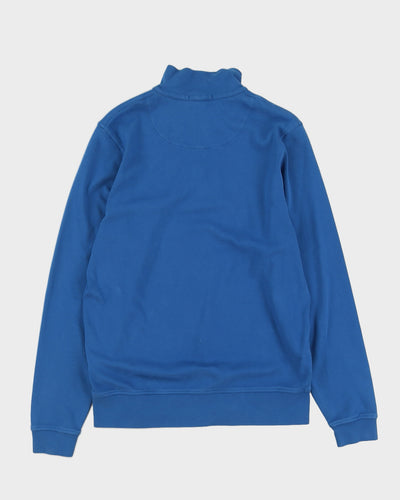 Burberry London Blue Quarter Zip Sweatshirt - L