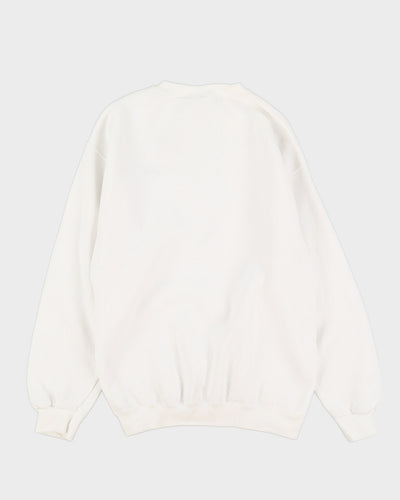 Vintage 90s Reebok White Sweatshirt - M