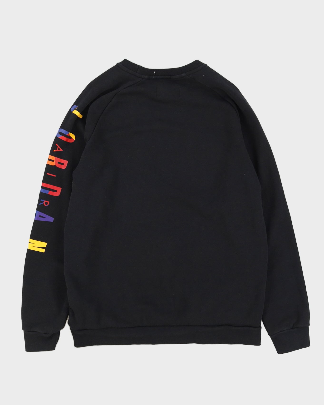 Jordan Black Sweatshirt With Multicoloured Graphic - L