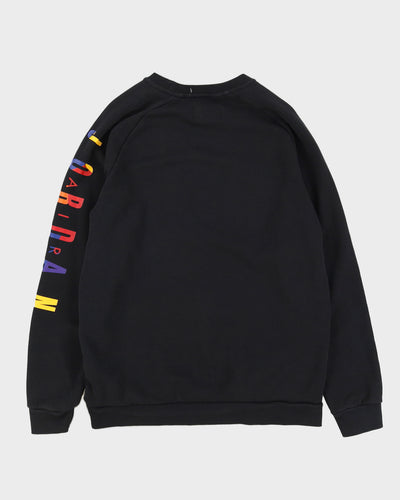 Jordan Black Sweatshirt With Multicoloured Graphic - L