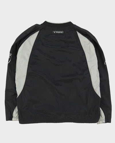00s NFL Reebok Oakland Raiders Black Pullover - L