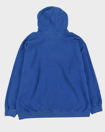 00s Y2K Nike Blue Embroidered Hoodie - XXL