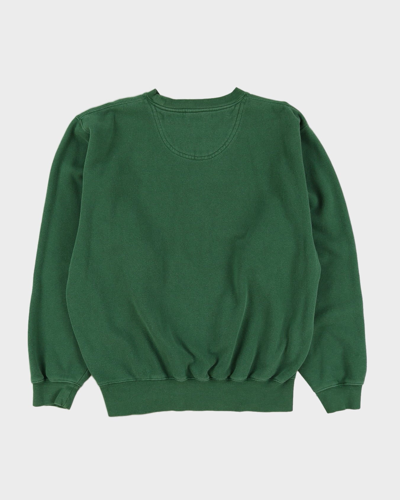 00s Y2K Nike Embroidered Swoosh Green Sweatshirt - M