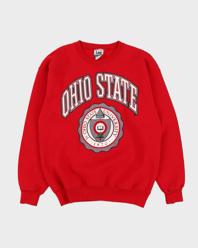 Vintage 90s Lee Ohio State University Red Sweatshirt - L