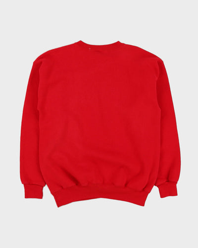 Vintage 90s Lee Ohio State University Red Sweatshirt - L