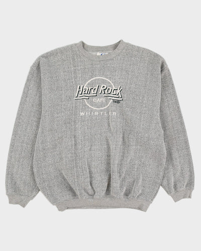 Vintage 90s Hard Rock Cafe' Whistler Canada Grey Sweatshirt - XL