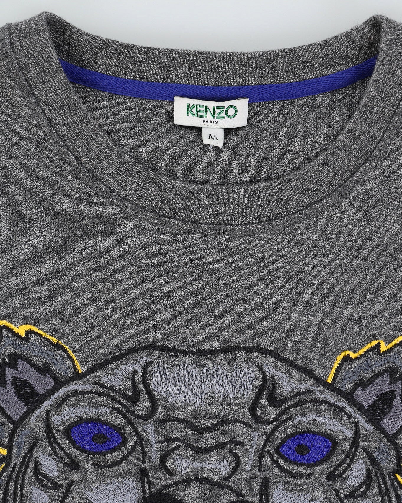 Kenzo Grey Embroidered Sweatshirt - M