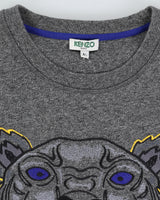 Kenzo Grey Embroidered Sweatshirt - M