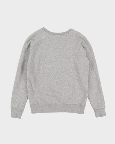Maison Kitsune Grey Embroidered Sweatshirt - XS