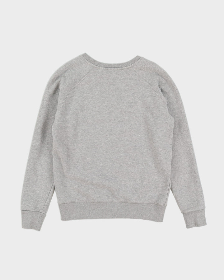 Maison Kitsune Grey Embroidered Sweatshirt - XS