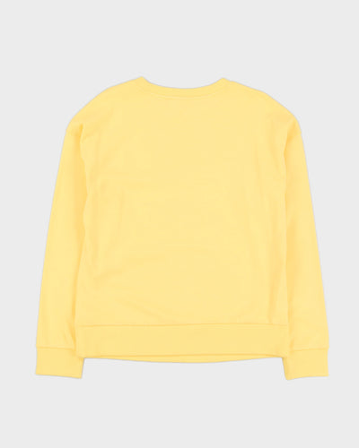 Hugo Boss Reverse Logo Pastel Yellow Sweatshirt - M