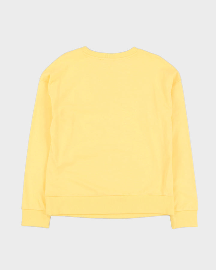 Hugo Boss Reverse Logo Pastel Yellow Sweatshirt - M