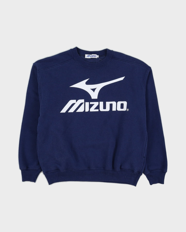 Vintage 1990s Mizuno Navy Marathon Sweatshirt - M