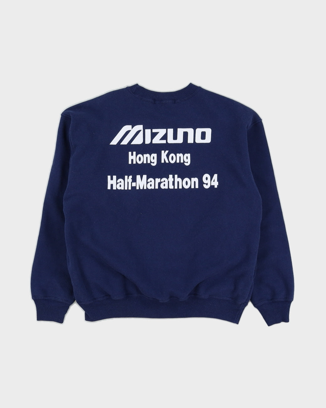 Vintage 1990s Mizuno Navy Marathon Sweatshirt - M