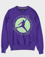 Jordan Purple Logo Sweatshirt - M