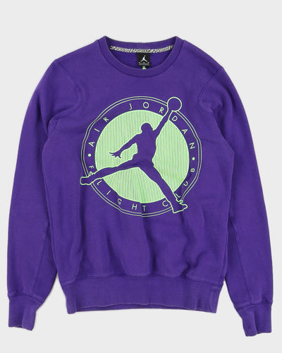 Jordan Purple Logo Sweatshirt - M
