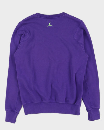 Jordan Purple Logo Sweatshirt - M