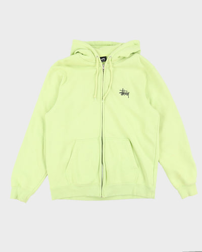 Stussy Lime Zip Up Hoody - M