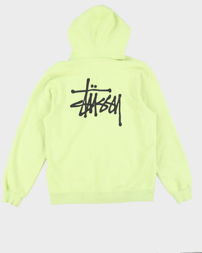 Stussy Lime Zip Up Hoody - M