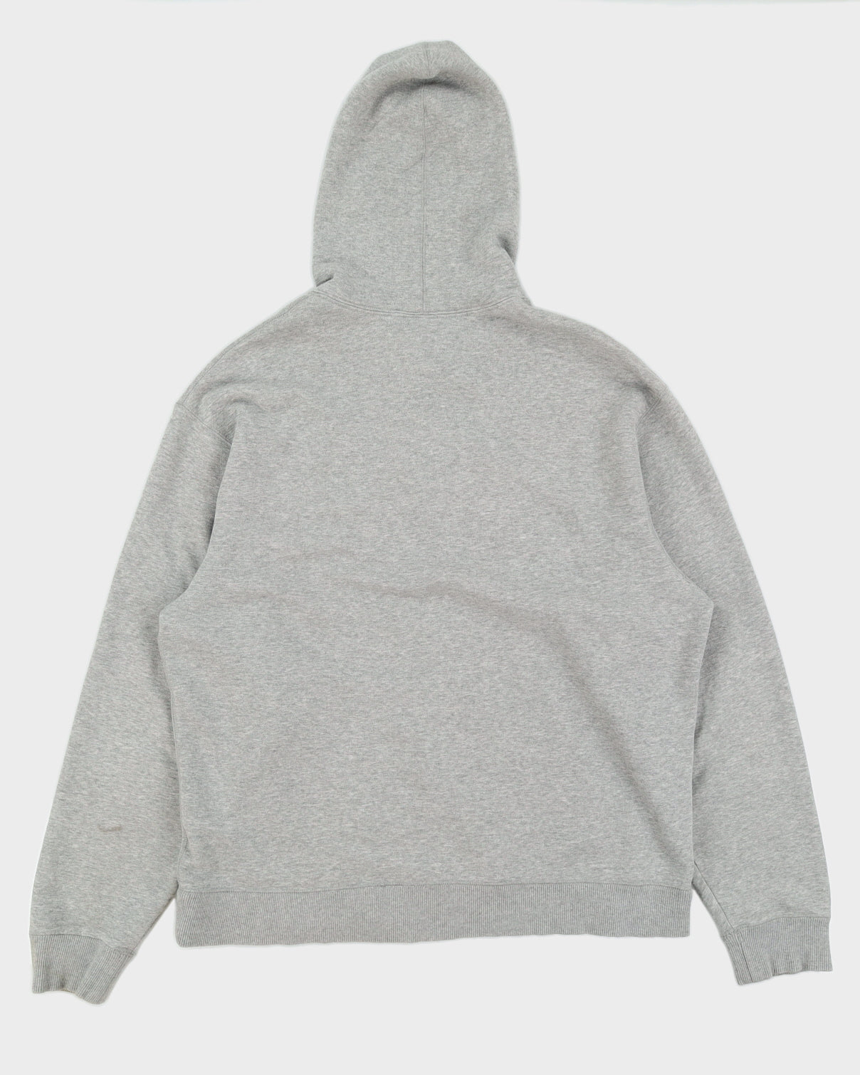 00s Y2K Nike Grey Zip Up Embroidered Logo Hoodie - XL