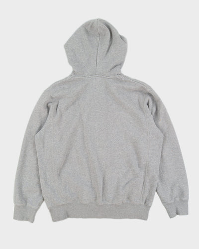 00s Y2K Nike Grey Zip Up Hoodie - L