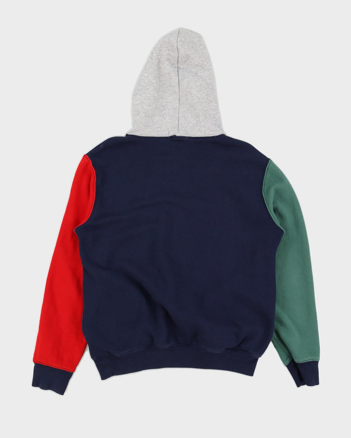Polo Ralph Lauren Teddy Bear Blue Multicolour Sleeves Hoodie - M