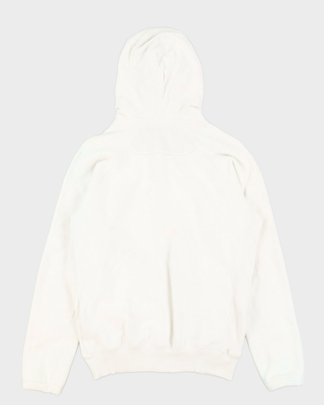 Diesel Embroidered White Zip Up Hoodie - M