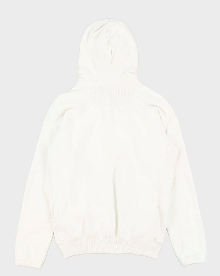 Diesel Embroidered White Zip Up Hoodie - M