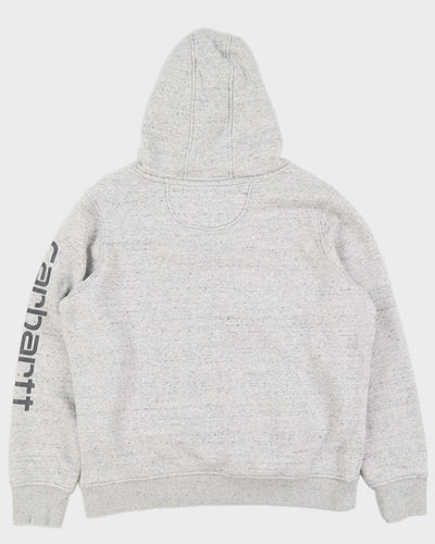 Carhartt Grey Big Logo Hoodie - L