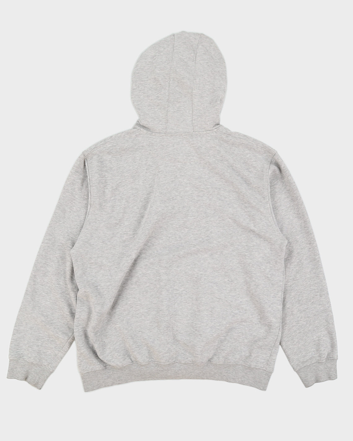 00s Y2K Nike Embroidered Grey Hoodie - L