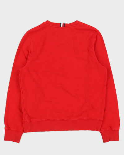 Tommy Hilfiger Red Embroidery Sweatshirt - S