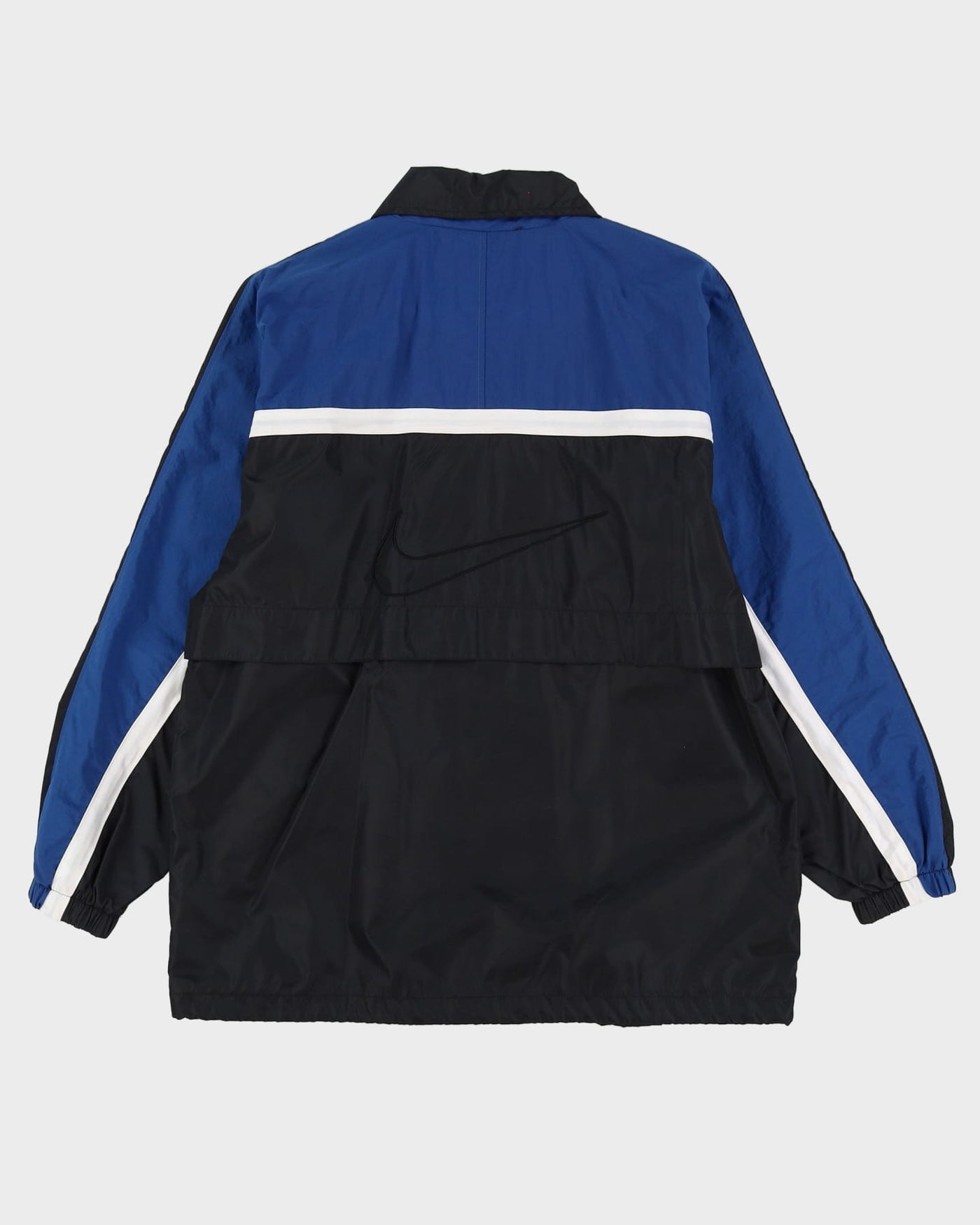 Vintage 90s Nike Black & Navy Windbreaker Jacket - M