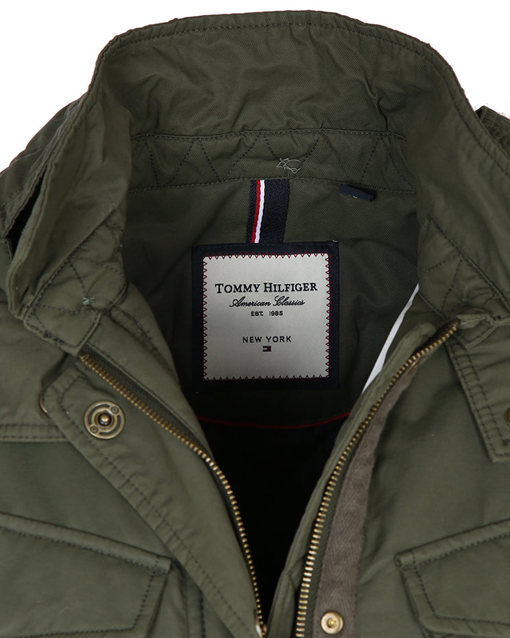 Tommy Hilfiger Olive Green Parka Jacket - L