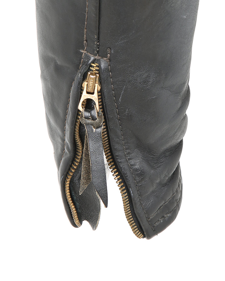 Vintags 60s Custom Made Langlitz Leathers Horsehide Biker Jacket - XS