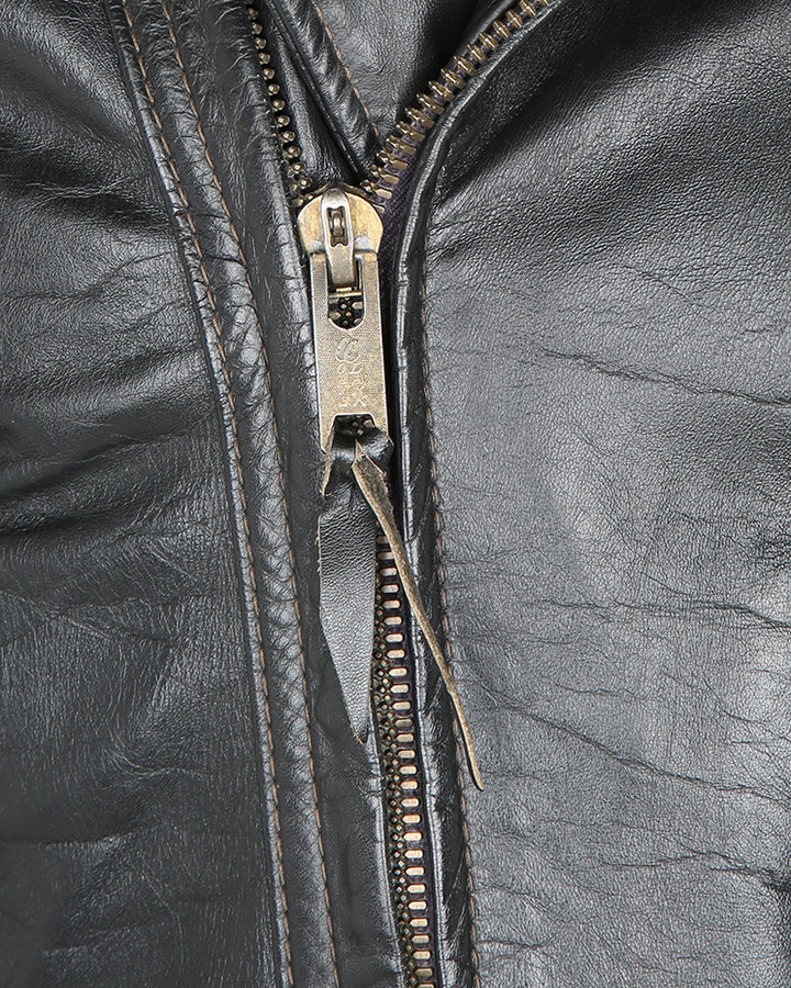 Vintags 60s Custom Made Langlitz Leathers Horsehide Biker Jacket - XS