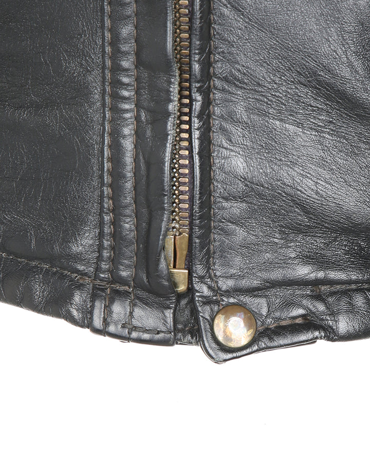 Vintags 60s Custom Made Langlitz Leathers Horsehide Biker Jacket - XS