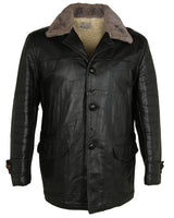Vintage 50s Aviation Transport Style Leather Jacket - L